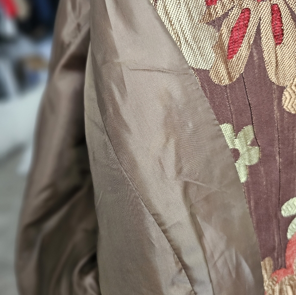 NWoT Unique Embroidered Floral Jacket Seasonless Wear 1X ELCC - Picture 10 of 12